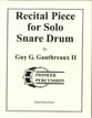 Recital Piece for Solo Snare Drum cover